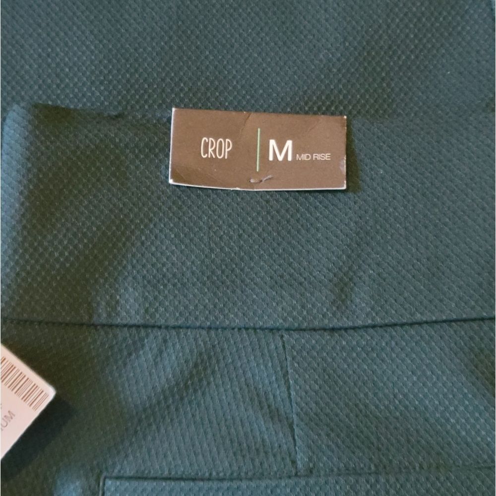 Maurice's Dark Green Mid Rise Cropped Pull-on Pants Size M - Picture 6 of 8